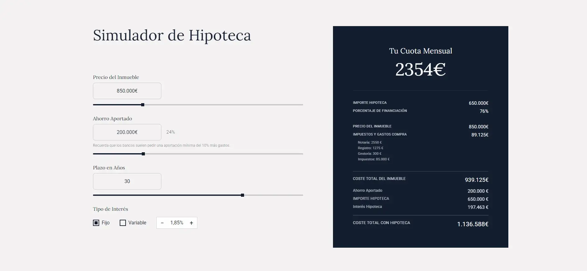 CALA BLANCA desktop screenshot