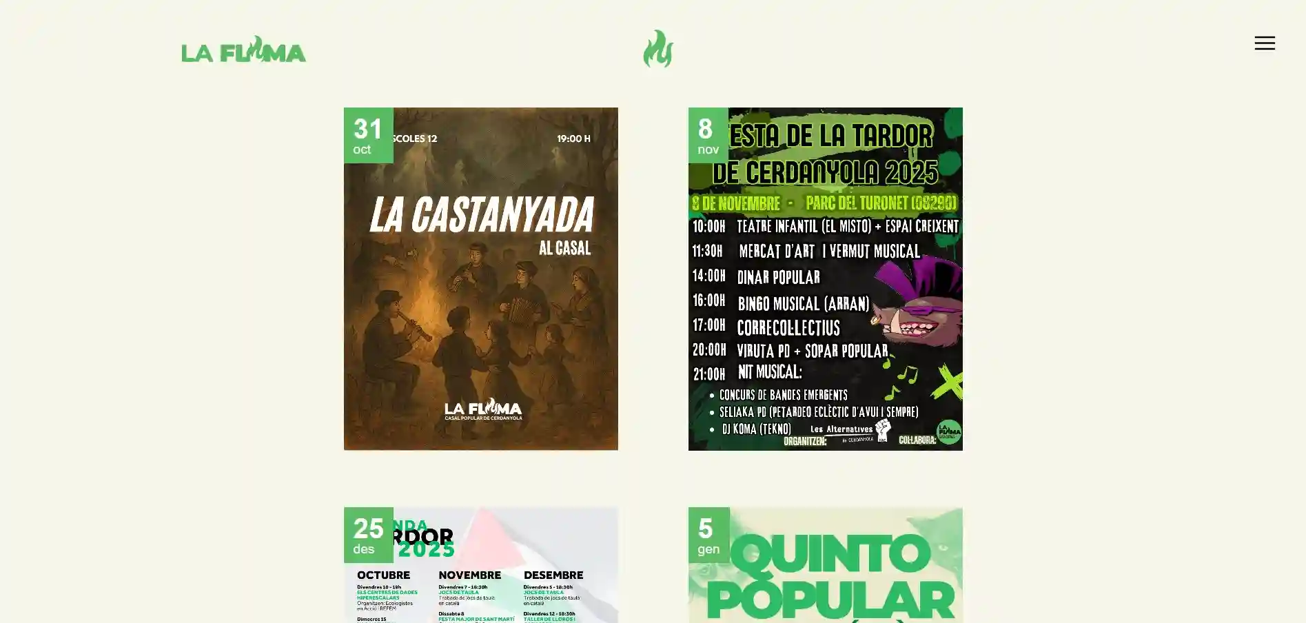 LA FLAMA desktop screenshot